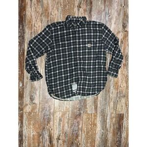 Mens Carhartt FR Flame Resistant Long Sleeve Flannel Shirt Size XXL Work Wear